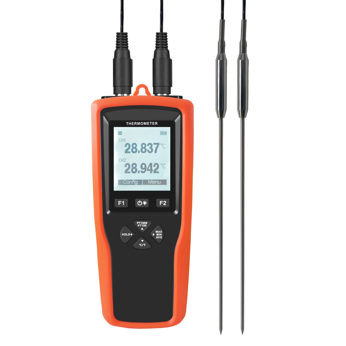 3.3.2  -200°C to 800°C High Accuracy Dual-Channel Thermometer w/ Data Logging