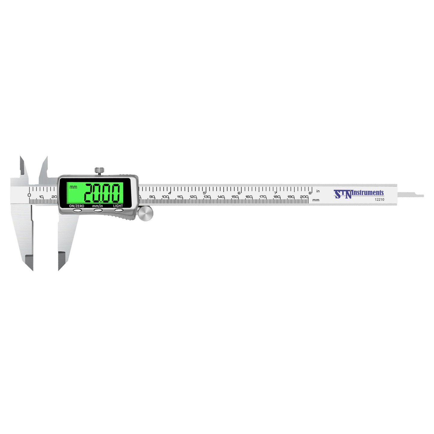 Digital Caliper - 4CR13 SS, stainless steel shell meter, backlit.