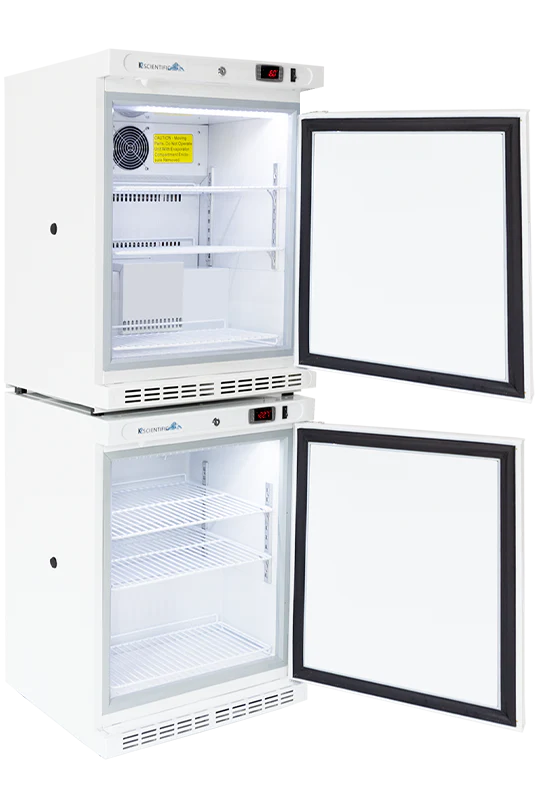 4 Cu. Ft. Combination Solid Door Refrigerator & 4 Cu. Ft. Solid Door Freezer