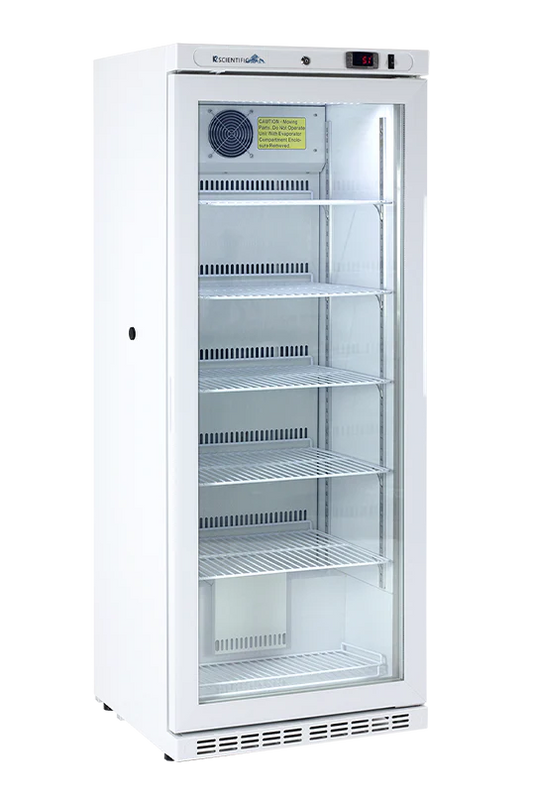 10 Cu. Ft. Glass Door Upright Medical Refrigerator