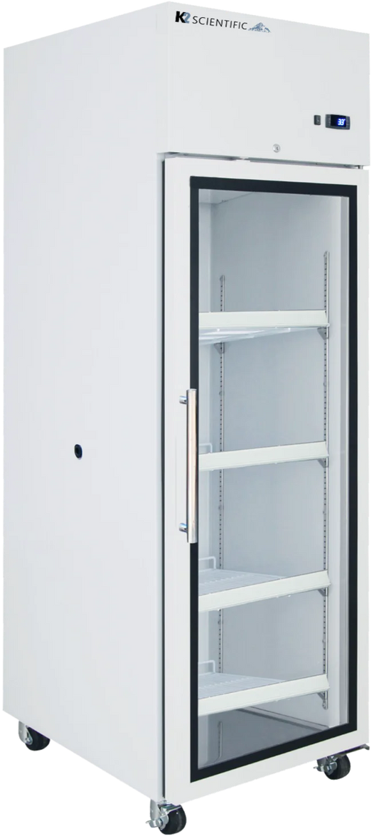 23 Cu. Ft. High Performance Glass Door Upright Refrigerator