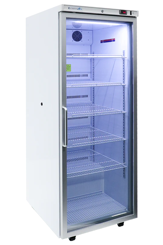 24 Cu. Ft. Glass Door Upright Refrigerator