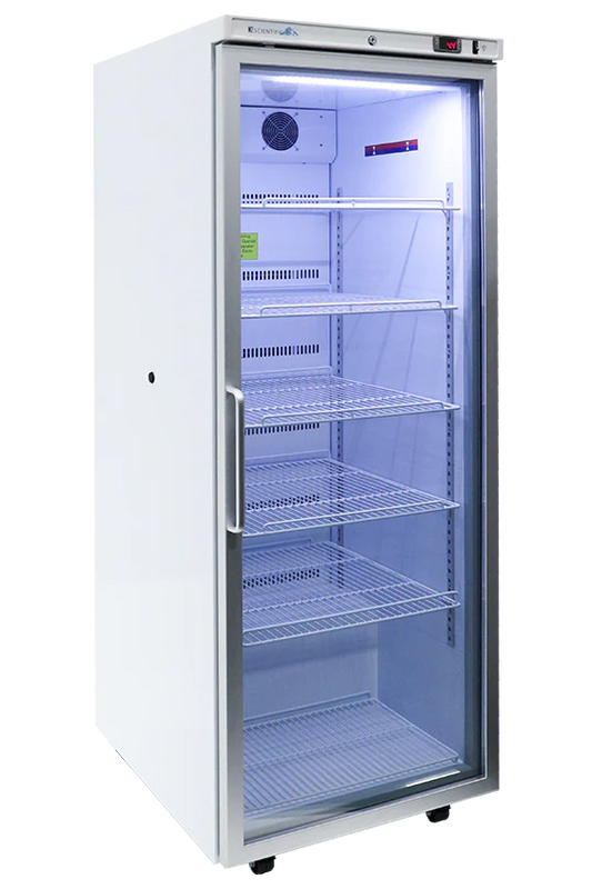 24 Cu. Ft. Glass Door Upright Refrigerator